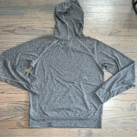 Quince Heather Grey Flowknit Pullover Hoodie Women’s Medium NWOT - Picture 5 of 10